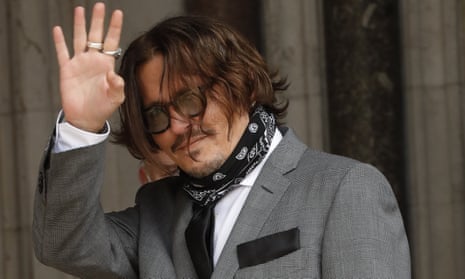 Johnny Depp arrives at Royal Courts of Justice in London
