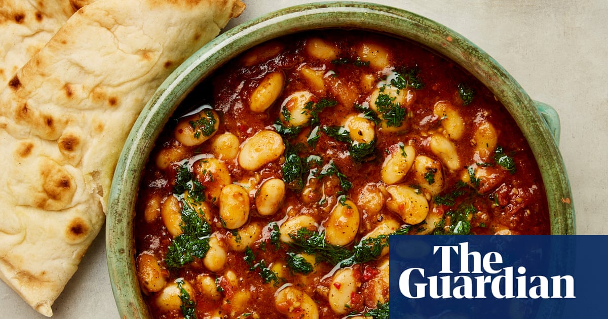 Meera Sodha’s vegan recipe for tomato and rose harissa butter beans