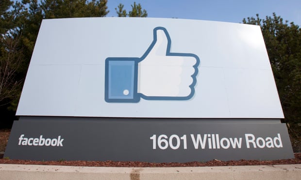 facebook like symbol on a company sign