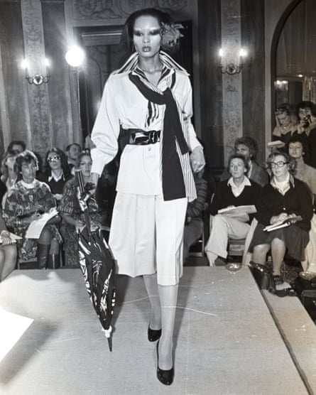 An ensemble from Karl Lagerfeld’s Spring 1974 collection for Chloé.