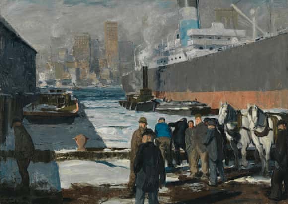Men of the Docks George Bellows JJ christmas 1912 The National Gallery, London. Bought with a grant from the American Friends of the National Gallery, made possible by Sir Paul Getty’s fund, and by private appeal, 2014