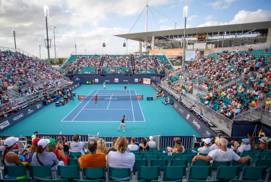 Kyrgios and Kokkinakis in action against Hubert Hurkacz and John Isner at the Miami Open earlier this year.
