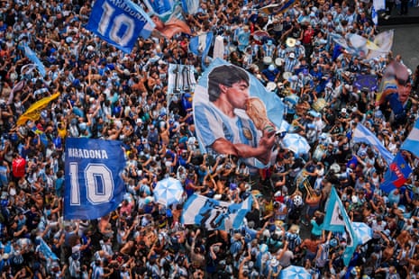 argentina fans massed in times square