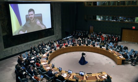 Zelenskiy addresses the UN security council