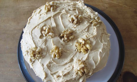 A coffee and walnut cake.