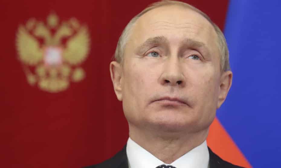 Russian president Vladimir Putin deplored Nato’s ‘destructive’ policy of expansion in the Balkans.