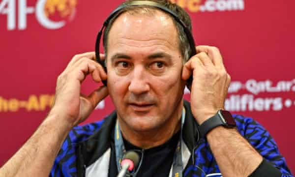 Photo of Igor Stimak, India coach, last year.