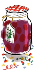 Guardian Feast Christmas spot Melissa Thompson illustration of jam jar