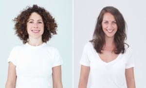 Women in low-cut and round neck tops