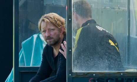 Sven Mislintat looks on during a training session at Borussia Dortmund in September.