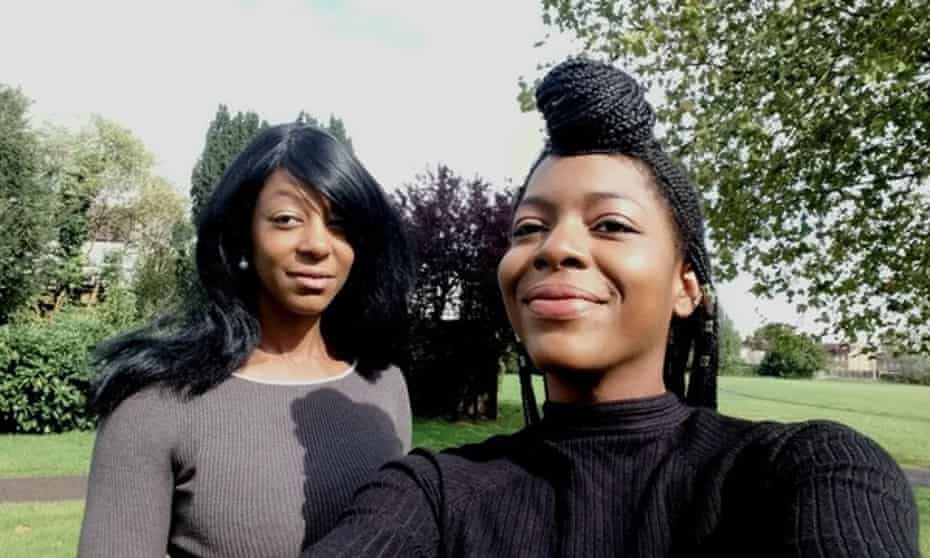 Bumi Thomas (right) with her sister Kemi