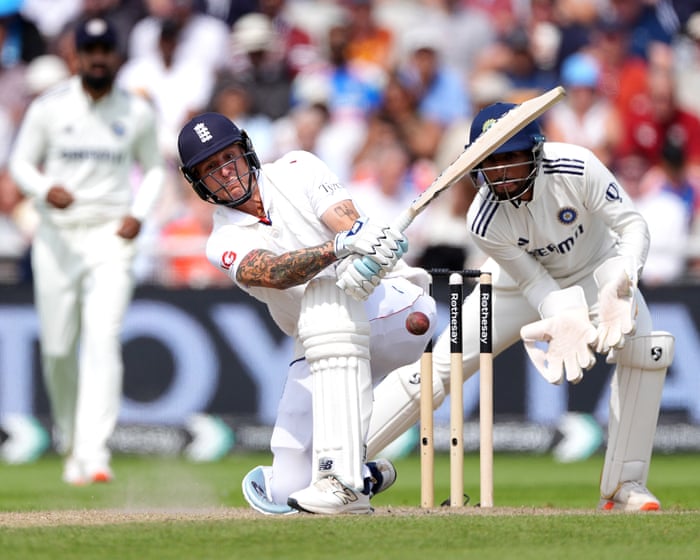 England v India: Stokes’ 141 leads hosts to 311-run lead over India after first innings of fourth Test – live