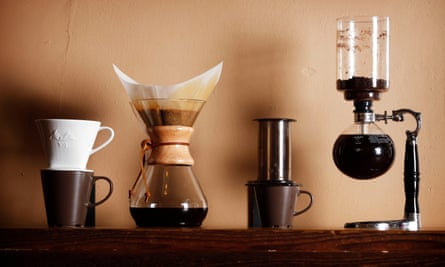 There’s more than one way to skin a cat: the pour-over, chemex, aeropress, and vacuum pot. 