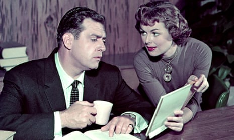Barbara Hale and Raymond Burr