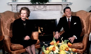 Ronald Reagan with Margaret Thatcher 1981