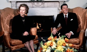 Margaret Thatcher with Ronald reagan, 1981.