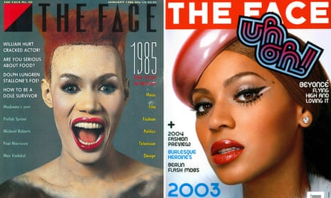 Face up to it ... classic covers from January 1986 (left) and October 2003.