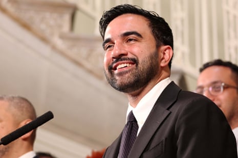 New York mayor Zohran Mamdani spoke at City Hall on Tuesday.