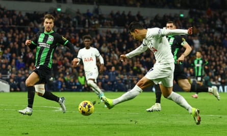Son Heung-min assists the winning goal against Brighton.