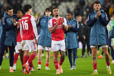 Gabriel Jesus after Arsenal’s midweek win in Bruges