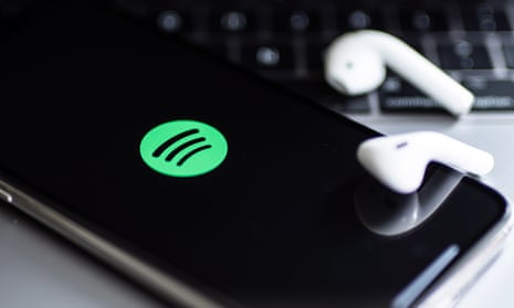 Spotify logo on smart phone