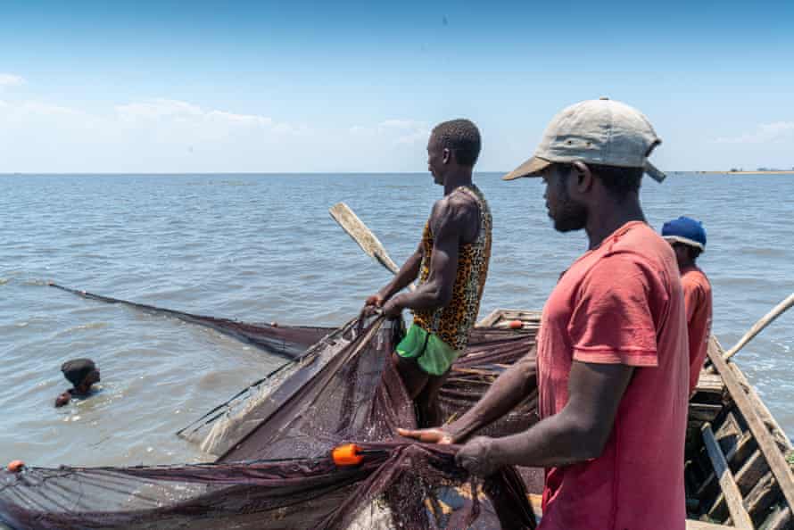 Fishers on Lake Chilwa, Zomba, Malawi, October 2020.