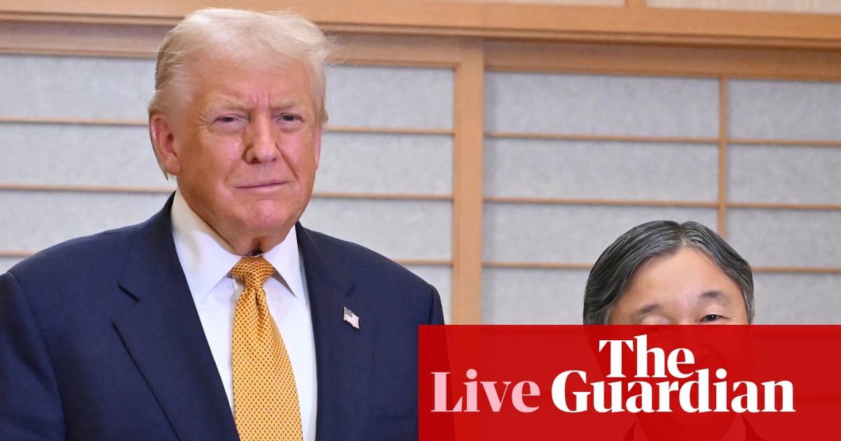 Donald Trump greeted by Emperor Naruhito in Japan before meeting new prime minister - US politics live