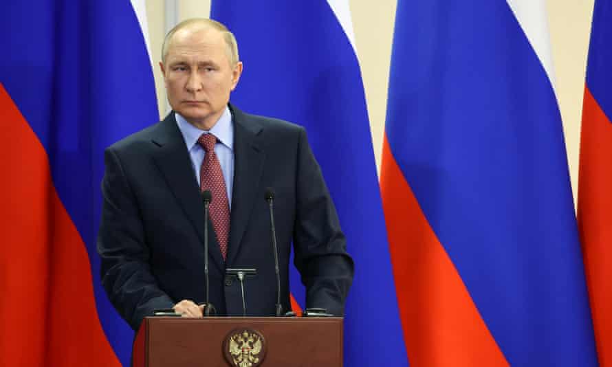 Vladimir Putin attended at a press conference in Sochi earlier this month