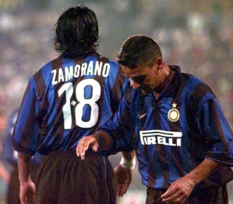 Ivan Zamorano playing for Inter
