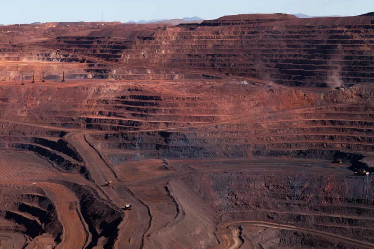 An open-cut mine