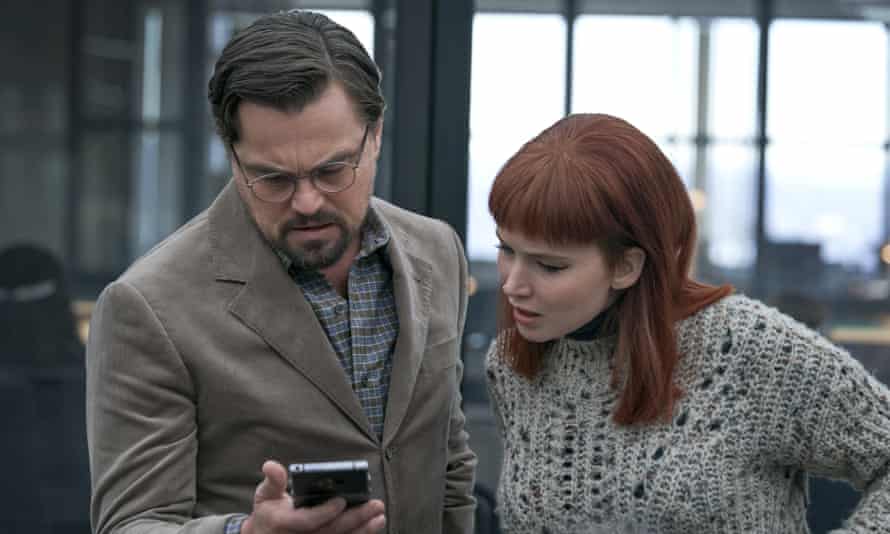 Leonardo DiCaprio and Jennifer Lawrence in Don’t Look Up
