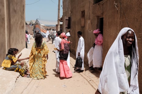 Street fashion in the Yoff district of Dakar, Senegal.