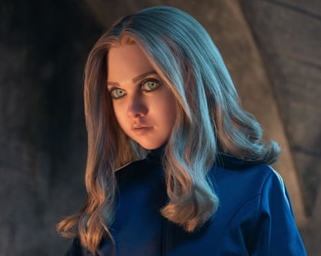 Amie Donald as M3gan in M3gan 2.0.