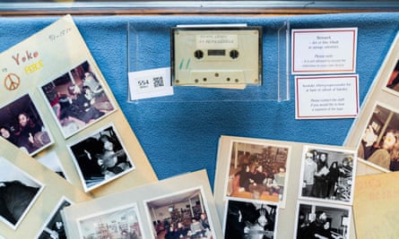 The cassette is being auctioned alongside Polaroid photos.