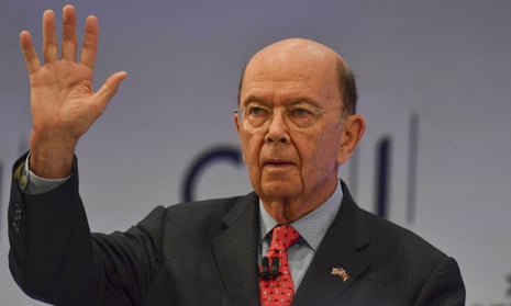 Wilbur Ross waves to the audience at the CBI conference in London.