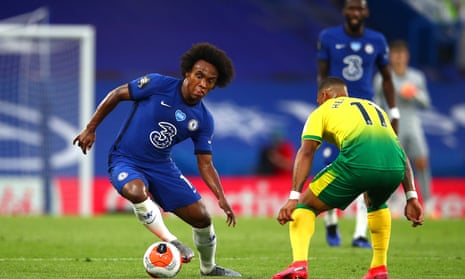 Willian in action against Norwich