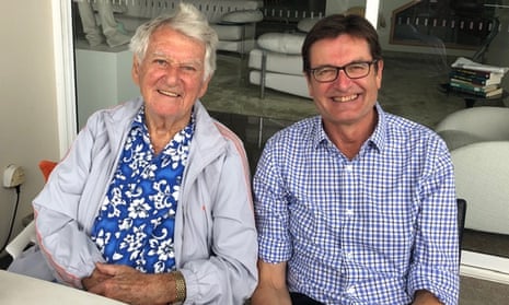Former Labor PM Bob Hawke with his friend and former union leader Greg Combet