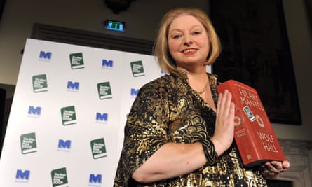 Winning the Booker prize for Wolf Hall in 2009.
