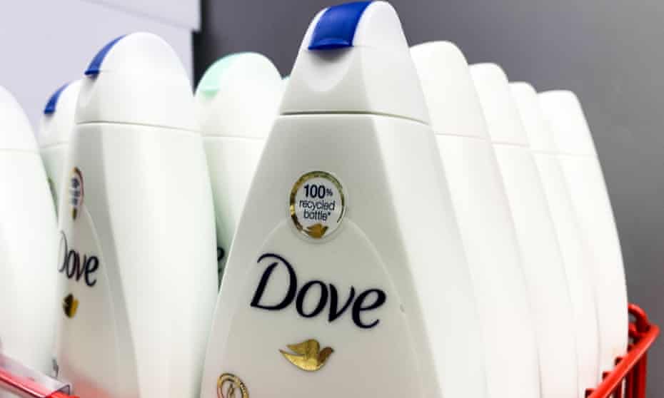 Dove soap containers