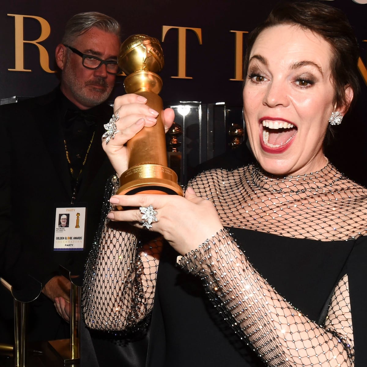 olivia colman dress golden globes 2019 Golden Globes 2019 Show Photos