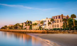 Historic homes on The Battery in Charleston, South Carolina, USA