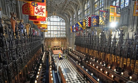 The Duke of Edinburgh’s funeral in St George’s Chapel, Windsor.