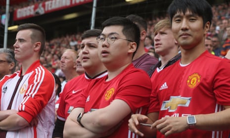 Fans at last September’s match between Manchester United and Manchester City at Old Trafford.