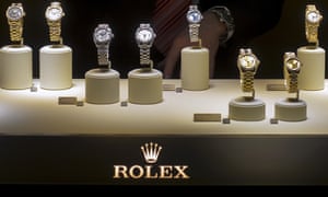 A booth of Swiss watchmaker Rolex at the Baselworld watch fair on April 24, 2013.
