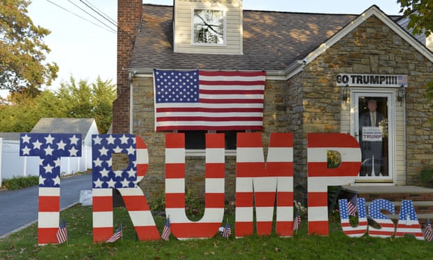 The house of a Trump supporter, Long Island, New York November 2016.