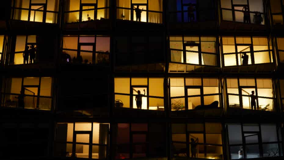 Residents in Manchester clap
