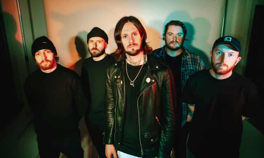 ‘It makes enough money to keep the band afloat’ … Mat Welsh (far right) of While She Sleeps.