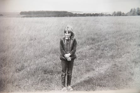 Dawn Sturgess, aged 11, on Salisbury Plain.