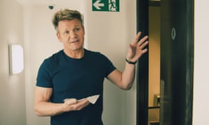 Gordon Ramsay seen swabbing the staff toilets at one of his London restaurants