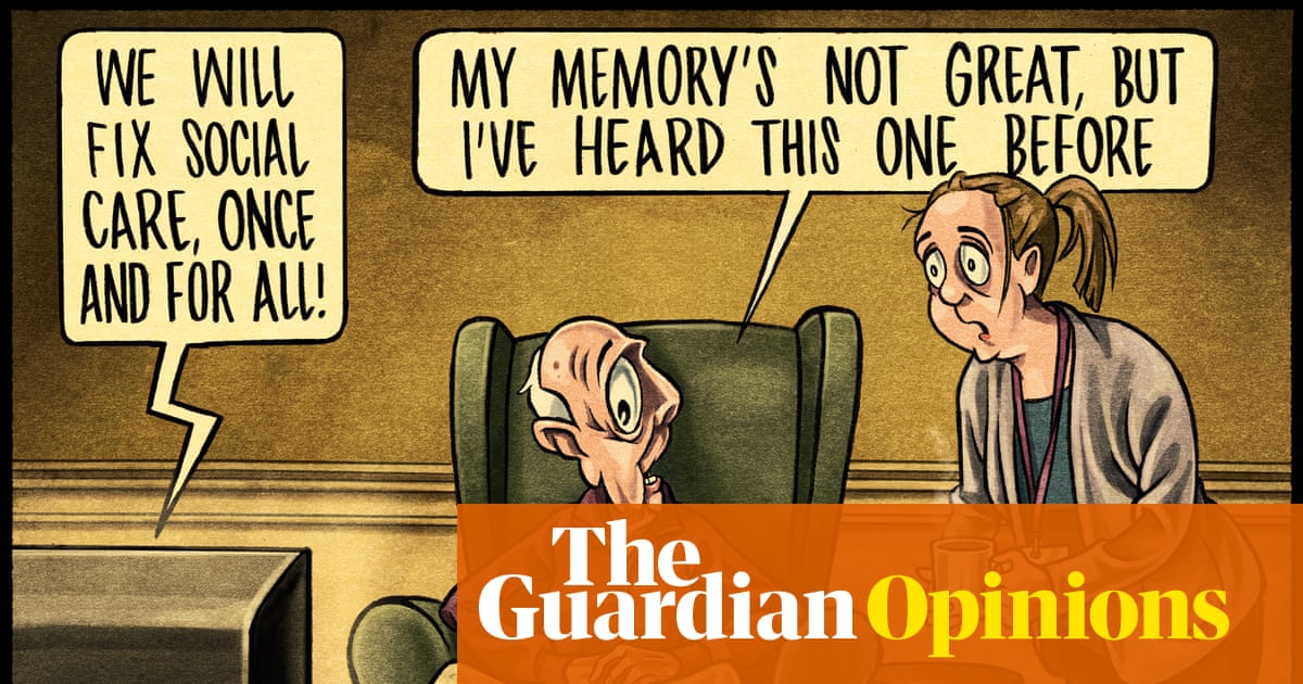 Ben Jennings Cartoon Responds to Andy Burnham's Pledge to Overhaul Social Care